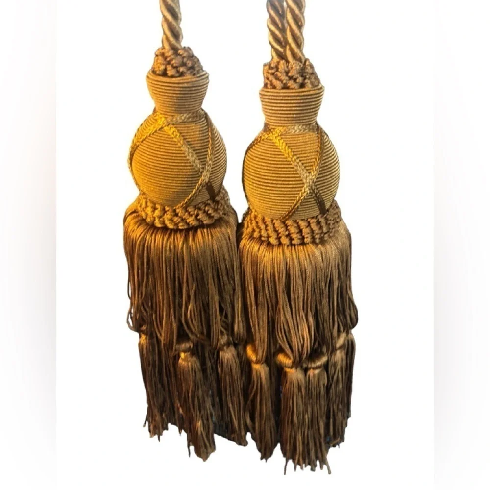 Moroccan Boho Style Drapery Tassels Braided Sconce Decor Versatile Decorating X2